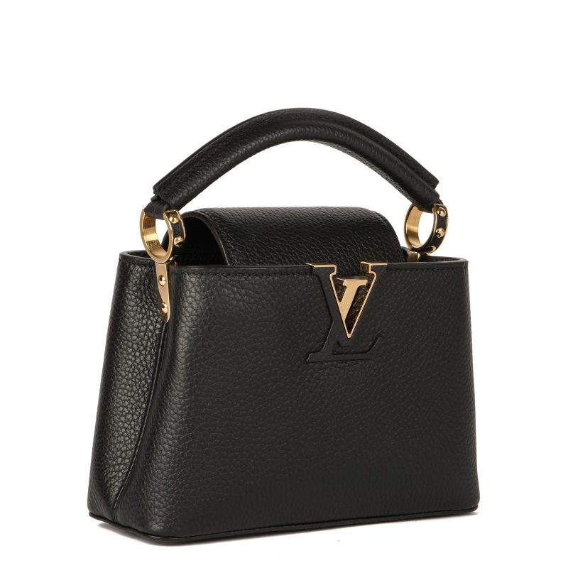 Louis Vuitton Black Taurillon Leather Mini Capucines Shoulder Bag - Image 2