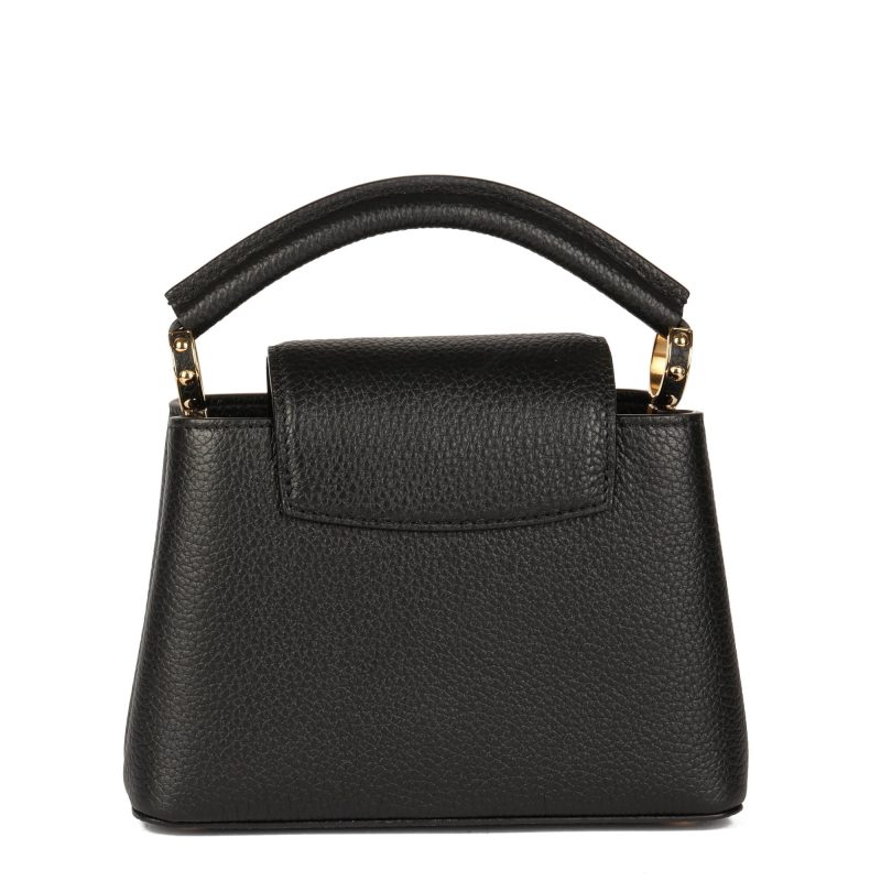 Louis Vuitton Black Taurillon Leather Mini Capucines Shoulder Bag - Image 5