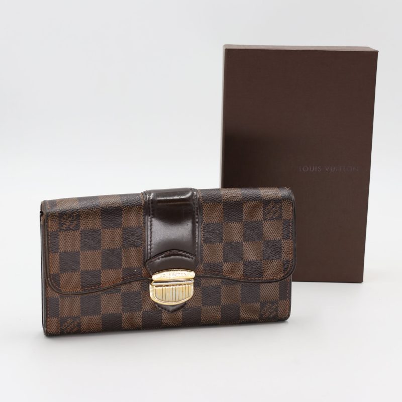 Louis Vuitton Sistina Damier Ebene GM Wallet LV-W0106P-0143 - Image 9