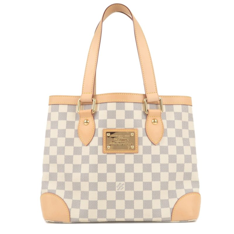 Louis Vuitton Damier Azur Hampstead PM Tote Shoulder Bag N51207