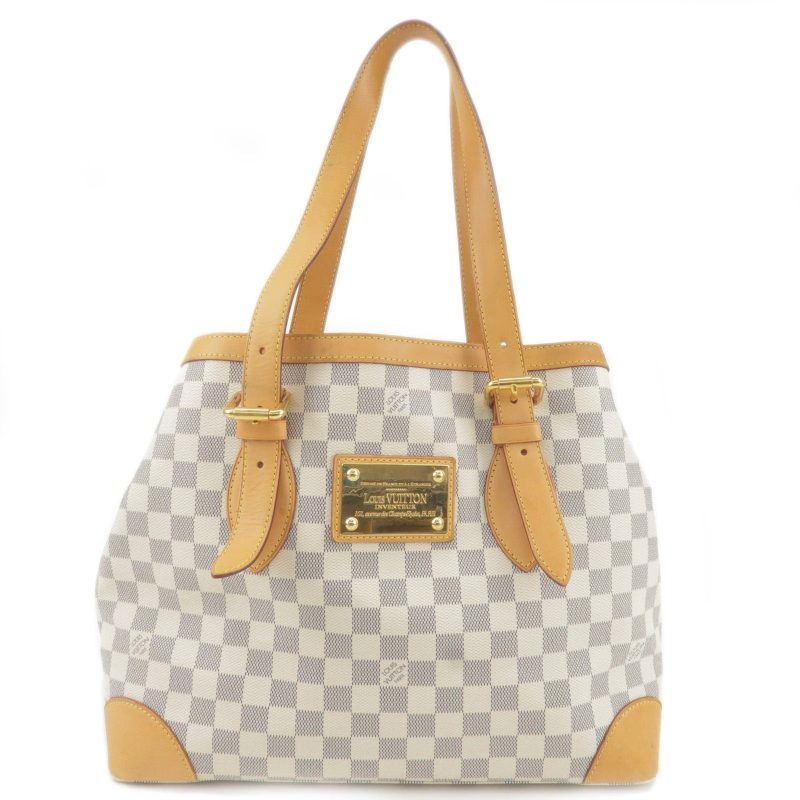 Louis Vuitton Damier Azur Hampstead MM Tote (SHF-21018)