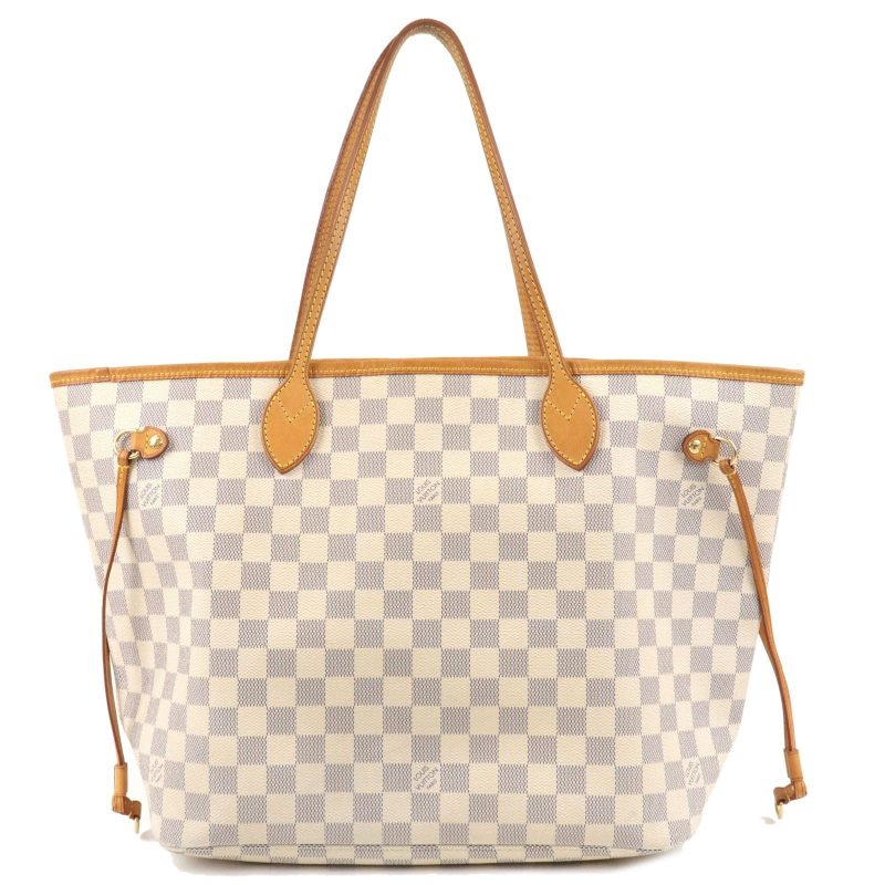 Louis Vuitton Damier Azur Neverfull MM Tote Bag N51107