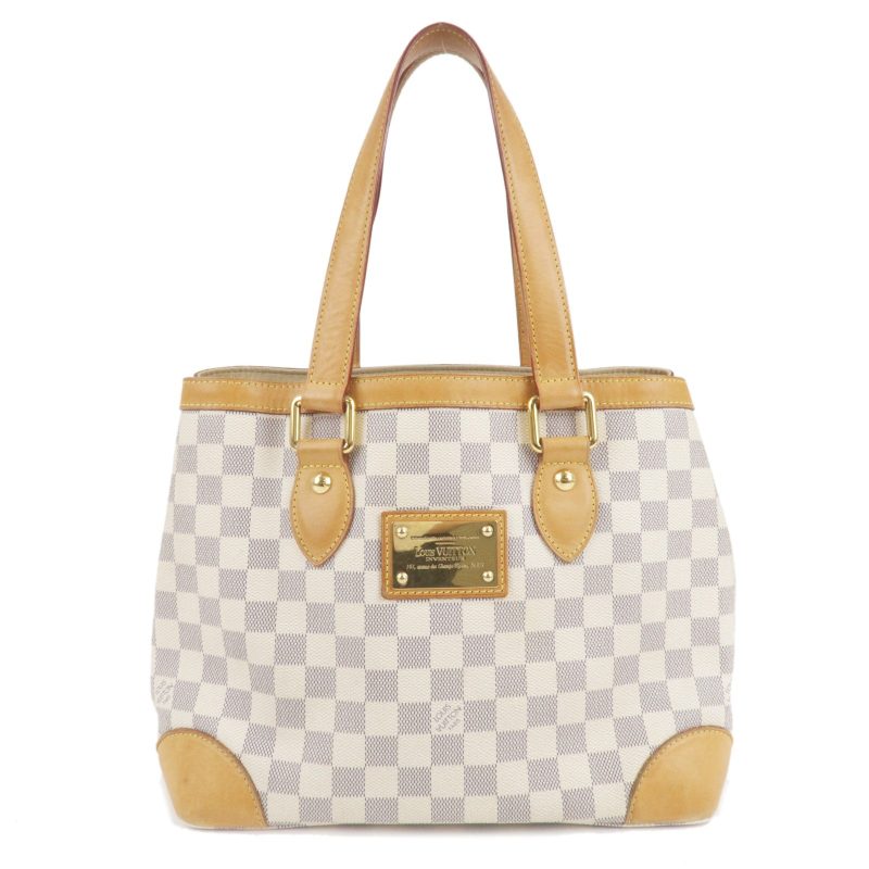 Louis Vuitton Damier Azur Hampstead PM Hand Bag N51207