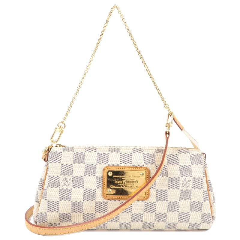Louis Vuitton Damier Azur Eva 2 Way Pouch Shoulder Bag N55214