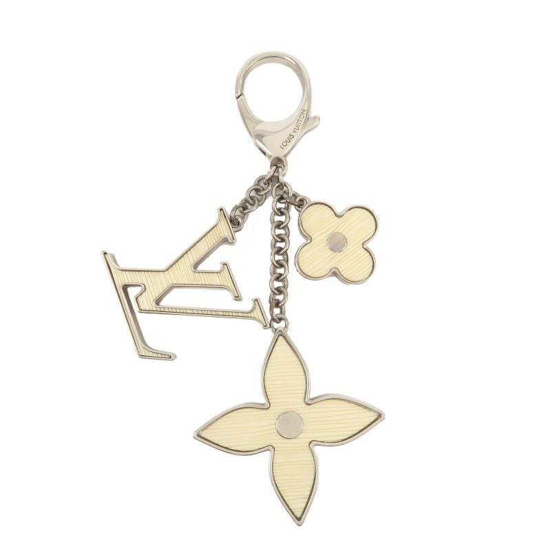 Louis Vuitton Bijoux Sac Fleur de Epi Bag Charm Silver M65085
