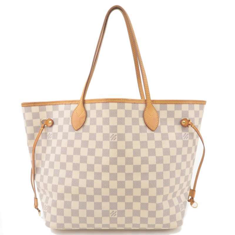 Louis Vuitton Damier Azur Neverfull MM Rose Ballerine N41605