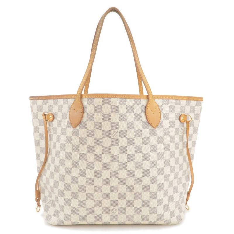 Louis Vuitton Damier Azur Neverfull MM Tote Bag N41361