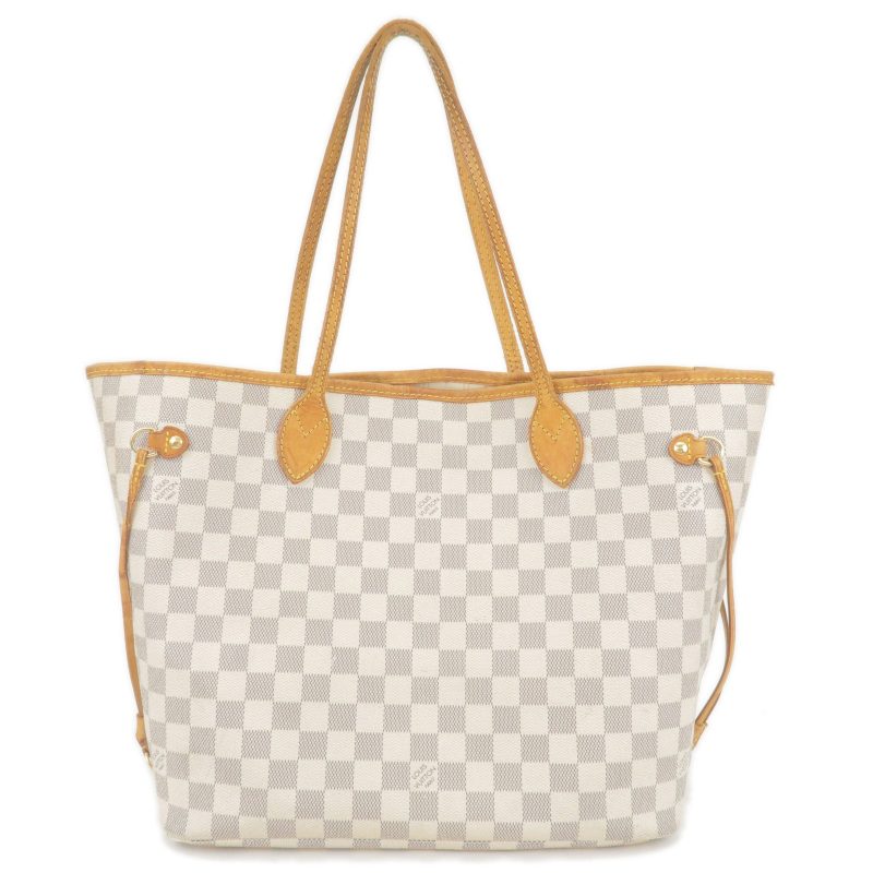 Louis Vuitton Damier Azur Neverfull MM Tote Bag N51107 F/S