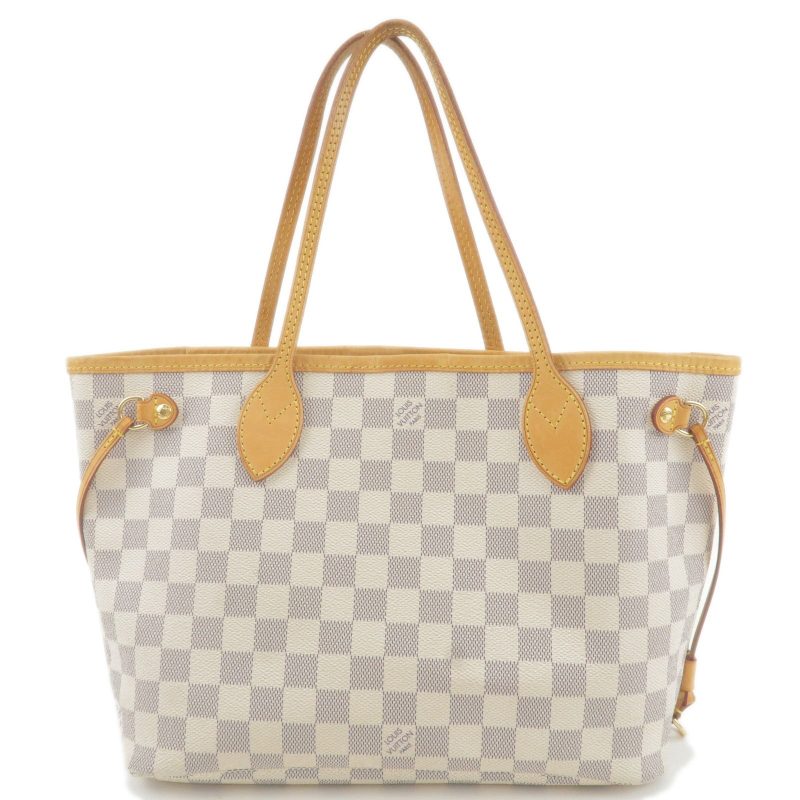 Louis Vuitton Damier Azur Neverfull PM Tote Bag N51110
