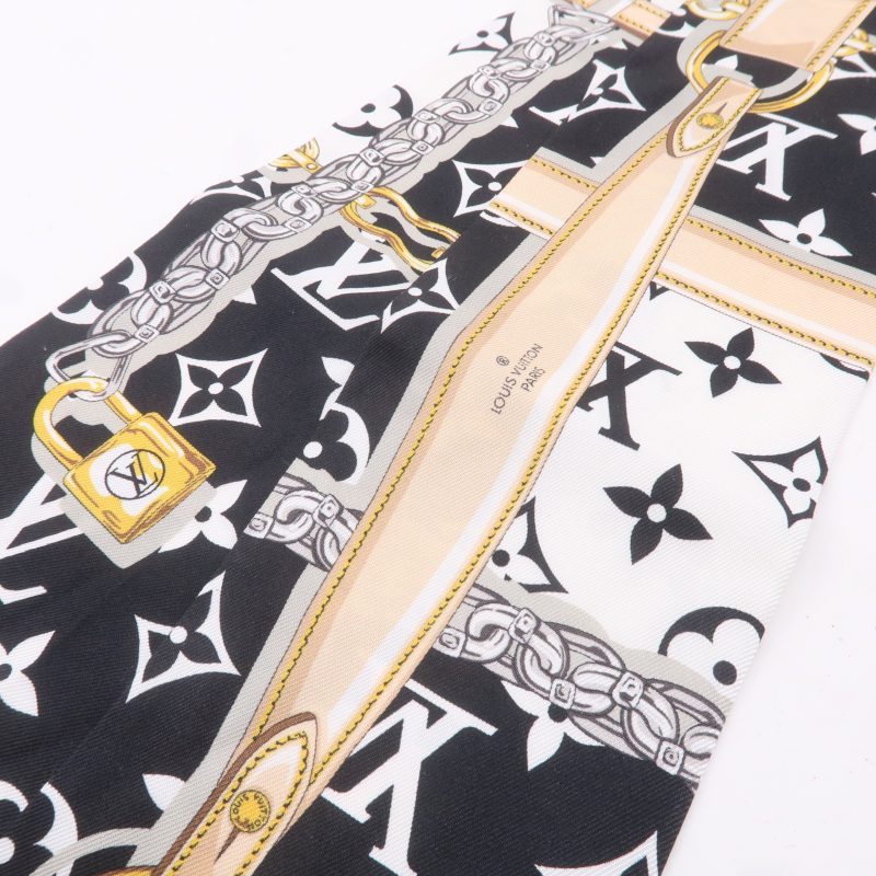 LOUIS VUITTON BandeauBB Pop Monogram Black/MulticolorM76187 Silk - Image 4
