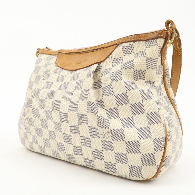 Louis Vuitton Damier Azur Siracusa PM Shoulder Bag N41113 - Image 3