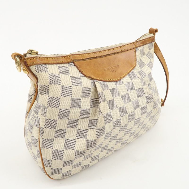 Louis Vuitton Damier Azur Siracusa PM Shoulder Bag N41113 - Image 4