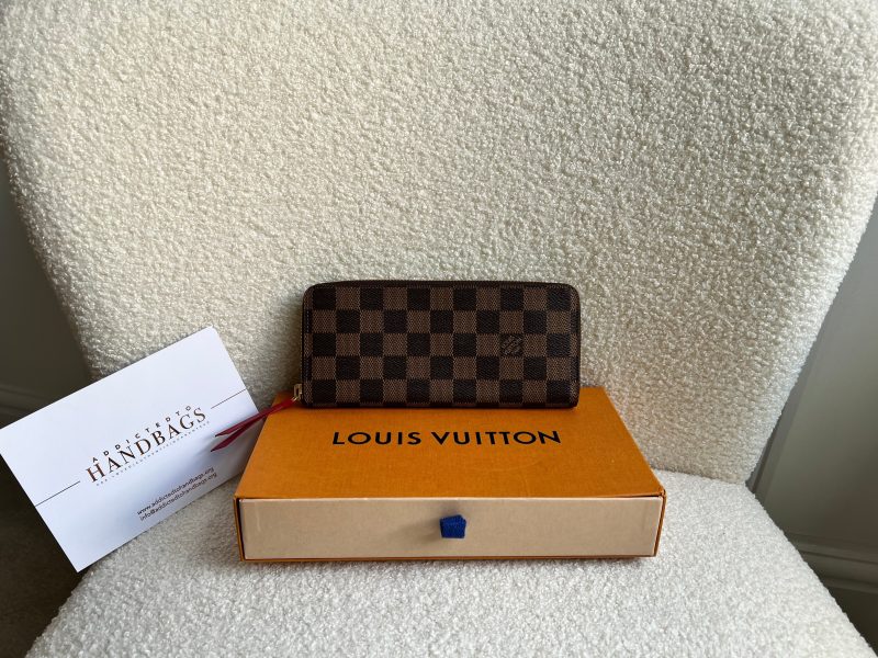 Louis Vuitton Clemence Wallet in Damier Ebene