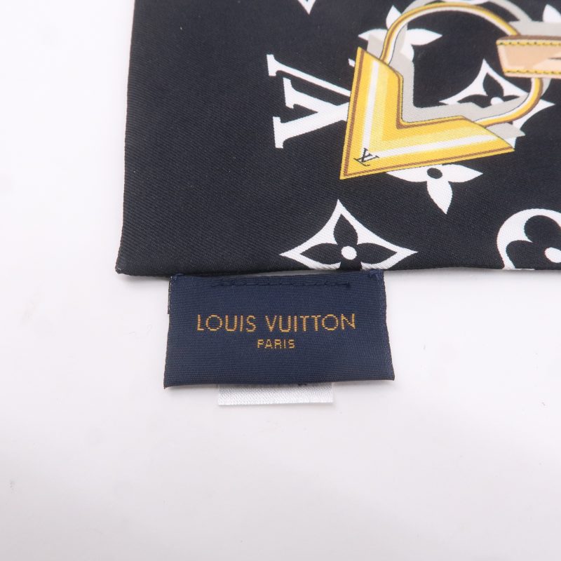 LOUIS VUITTON BandeauBB Pop Monogram Black/MulticolorM76187 Silk - Image 8