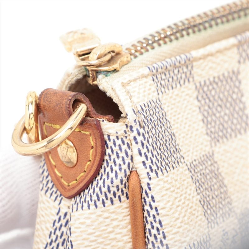 Louis Vuitton Damier Azur Delightful MM Shoulder Bag (SHF-HQhgXp) - Image 10