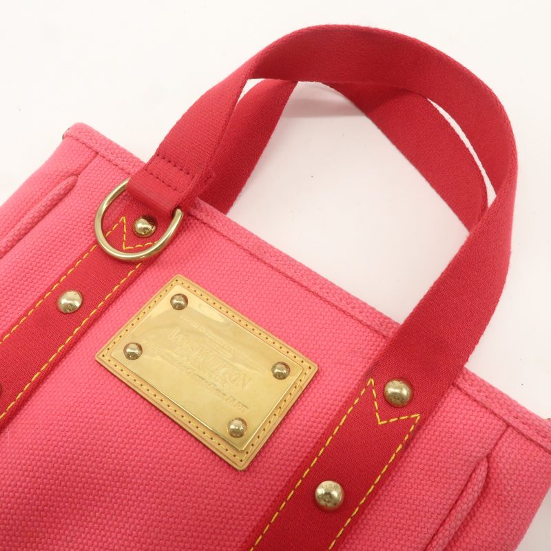 Louis Vuitton Antigua Cabas PM Tote Hand Bag Navy Stripe M40134 - Image 9