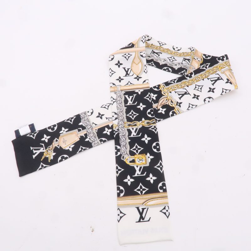 LOUIS VUITTON BandeauBB Pop Monogram Black/MulticolorM76187 Silk - Image 10
