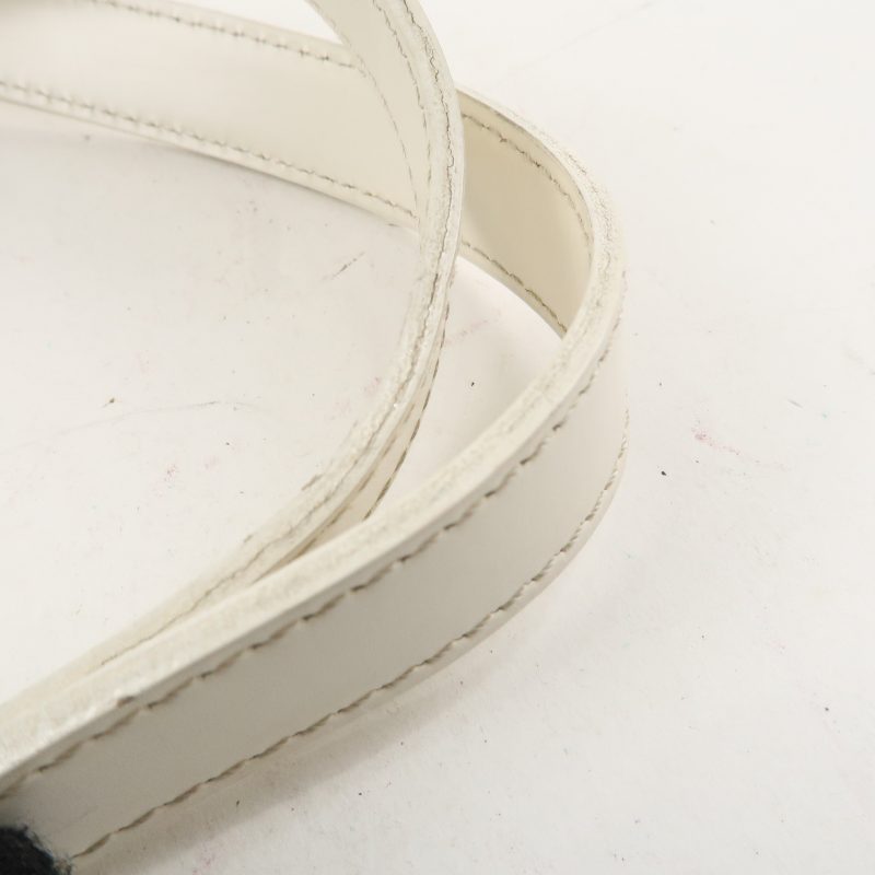 LOUIS VUITTON Croisette Damier Azur Satchel Crossbody Bag White - Image 10