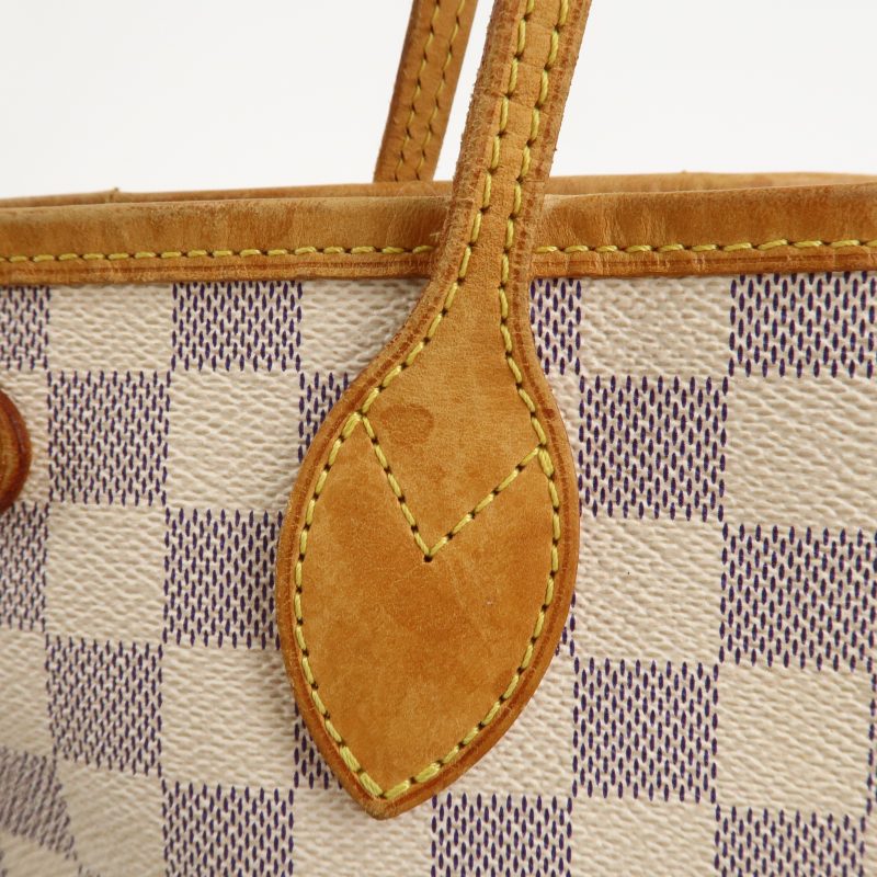 Louis Vuitton Damier Azur Neverfull PM Tote Bag Hand Bag N51110 - Image 9