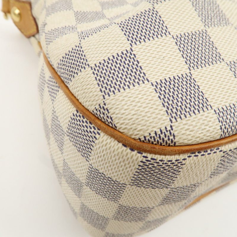 Louis Vuitton Damier Azur Siracusa PM Shoulder Bag N41113 - Image 9