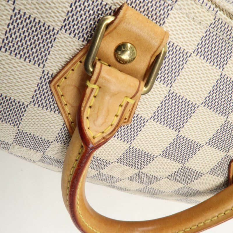 Louis Vuitton Damier Azur Speedy 25 Boston Bag Hand Bag N41534 - Image 9