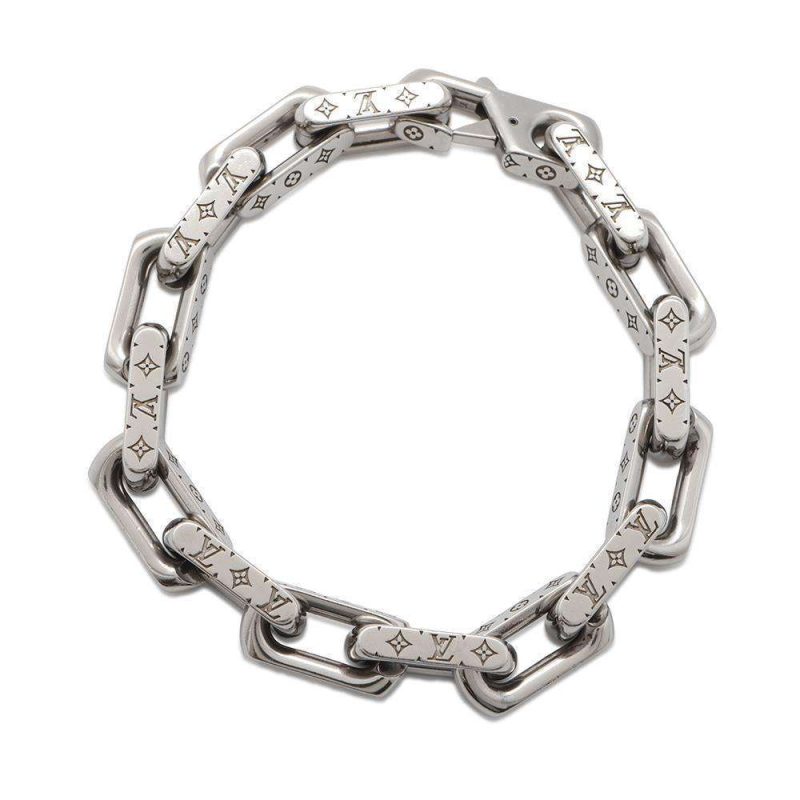 LOUIS VUITTON Bracelet・Heartbeat Blanc/Encre MP014E Monogram / Savannah - Image 3