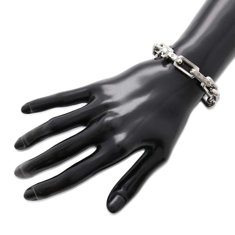 LOUIS VUITTON Bracelet・Heartbeat Blanc/Encre MP014E Monogram / Savannah - Image 4