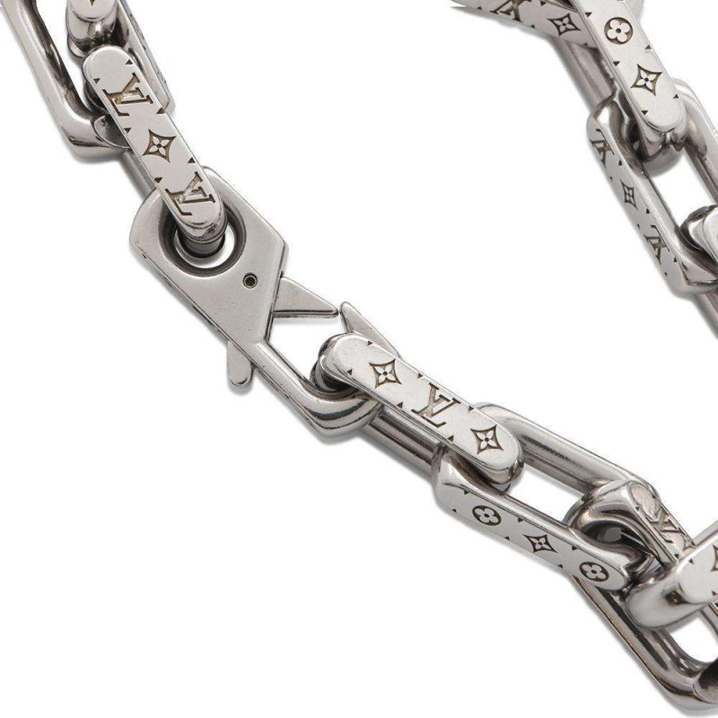 LOUIS VUITTON Bracelet・Heartbeat Blanc/Encre MP014E Monogram / Savannah - Image 5