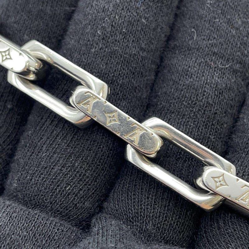 LOUIS VUITTON Bracelet・Heartbeat Blanc/Encre MP014E Monogram / Savannah - Image 8