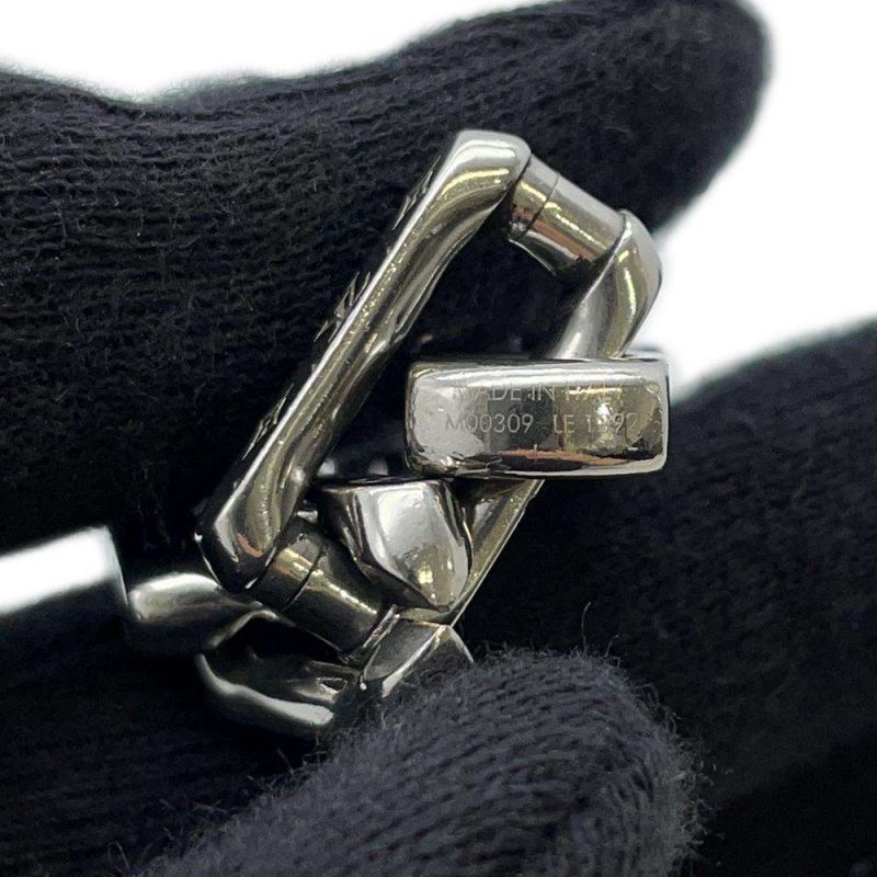 LOUIS VUITTON Bracelet・Heartbeat Blanc/Encre MP014E Monogram / Savannah - Image 9
