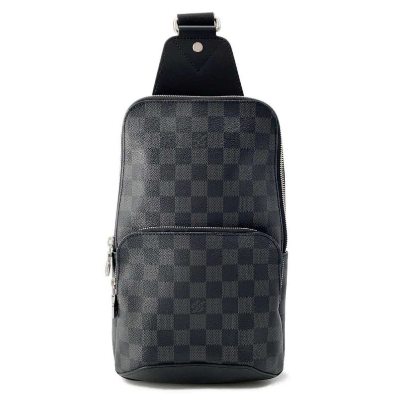 Louis Vuitton Avenue Sling Bag Shoulder Bag Shoulder Bag PVC Coated Canvas Damier GraphiteGrey N41719