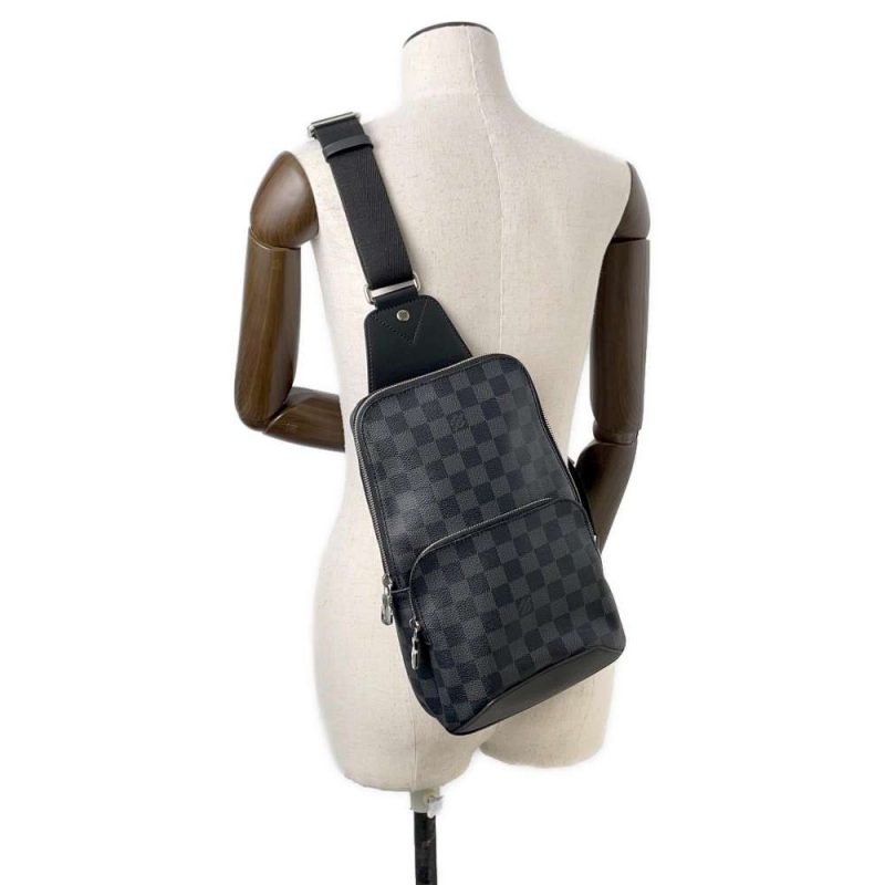 Louis Vuitton Avenue Sling Bag Shoulder Bag Shoulder Bag PVC Coated Canvas Damier GraphiteGrey N41719 - Image 5