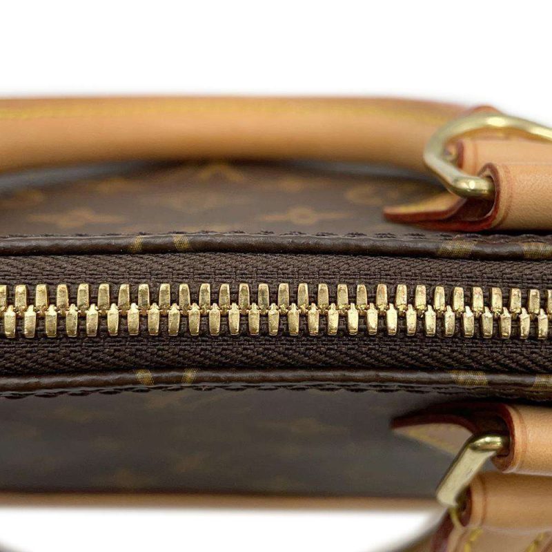 Louis Vuitton Alma Burgundy Patent Leather Hand Bag - Image 9