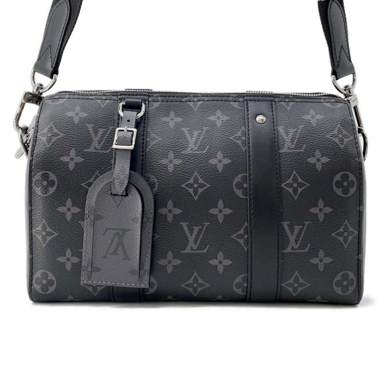 LOUIS VUITTON City・Pochette Blue/Red M68761 Monogram Denim Leather