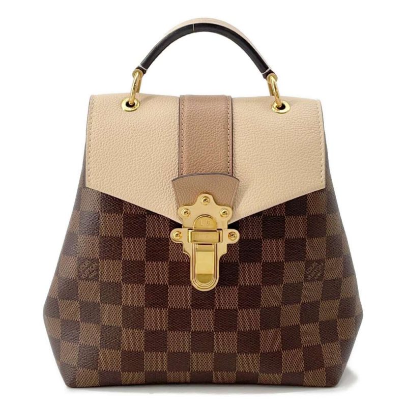 Louis Vuitton Clapton Backpack Damier Ebene Magnolia