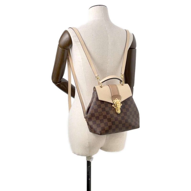 Louis Vuitton Clapton Backpack Damier Ebene Magnolia - Image 4