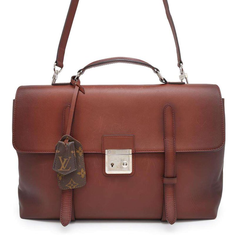 Louis Vuitton Cartesier GM Monogram Brown PVC Leather Shoulder Bag