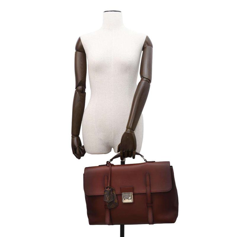 Louis Vuitton Cartesier GM Monogram Brown PVC Leather Shoulder Bag - Image 4