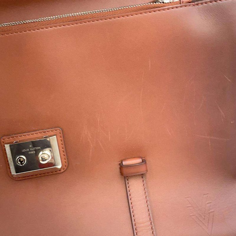 Louis Vuitton Cartesier GM Monogram Brown PVC Leather Shoulder Bag - Image 9