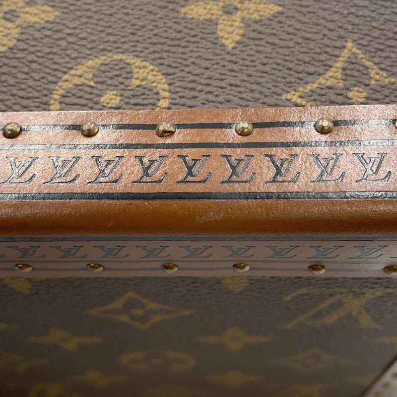 LOUIS VUITTON Coffret Tresor White/Blue M10250 Monogram Visor Pool Size 24 - Image 6