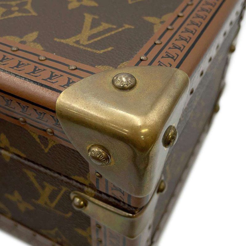 LOUIS VUITTON Coffret Tresor White/Blue M10250 Monogram Visor Pool Size 24 - Image 12