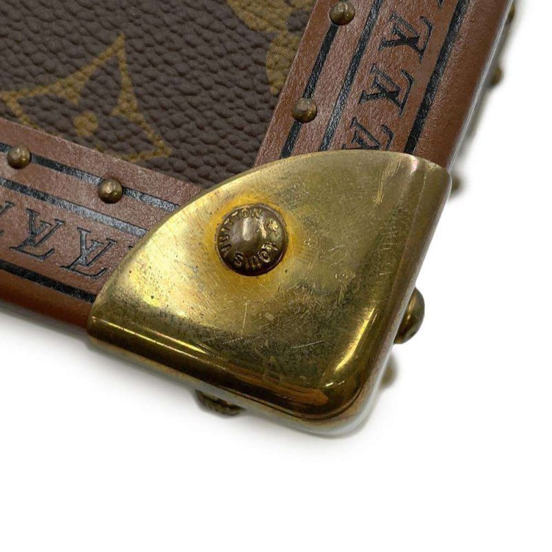 LOUIS VUITTON Coffret Tresor White/Blue M10250 Monogram Visor Pool Size 24 - Image 13