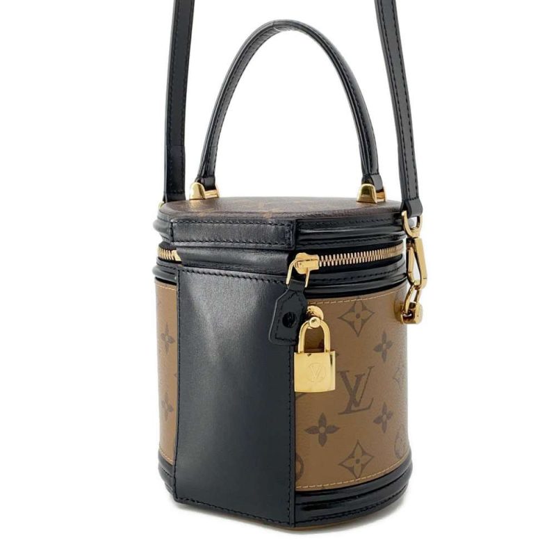 LOUIS VUITTON Cannes Reverse Monogram Canvas Satchel Bag Brown - Image 2