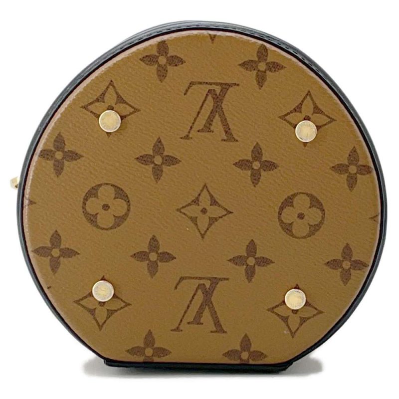 LOUIS VUITTON Cannes Reverse Monogram Canvas Satchel Bag Brown - Image 3
