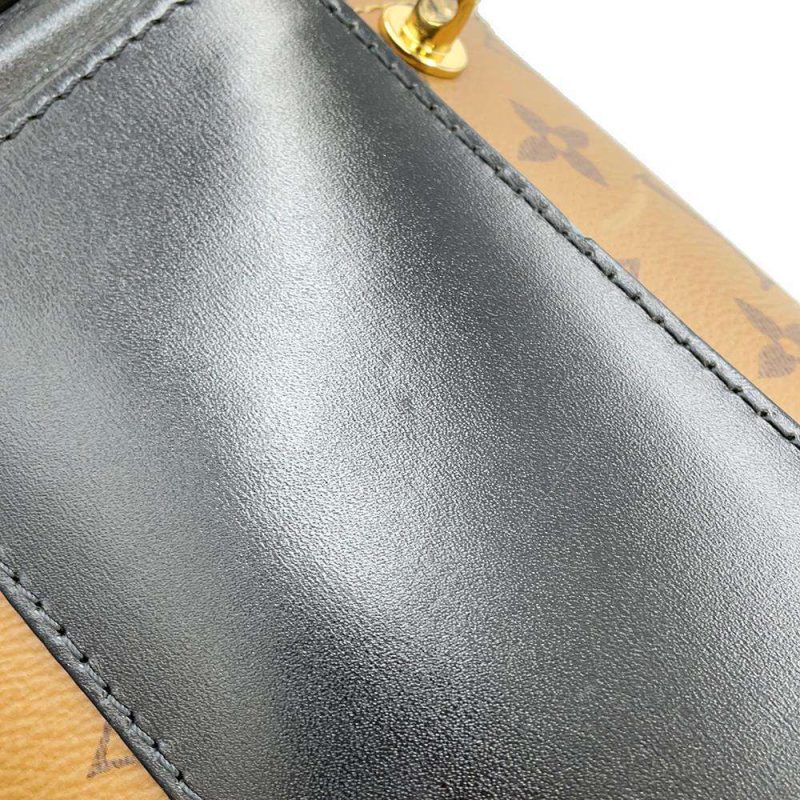 LOUIS VUITTON Cannes Reverse Monogram Canvas Satchel Bag Brown - Image 13