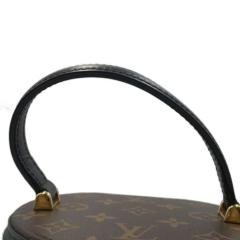 LOUIS VUITTON Cannes Reverse Monogram Canvas Satchel Bag Brown - Image 15
