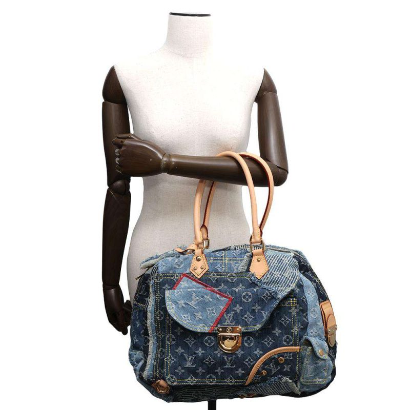 Louis Vuitton Bowling Bag Dark Brown 13.8 Inch Length - Image 4