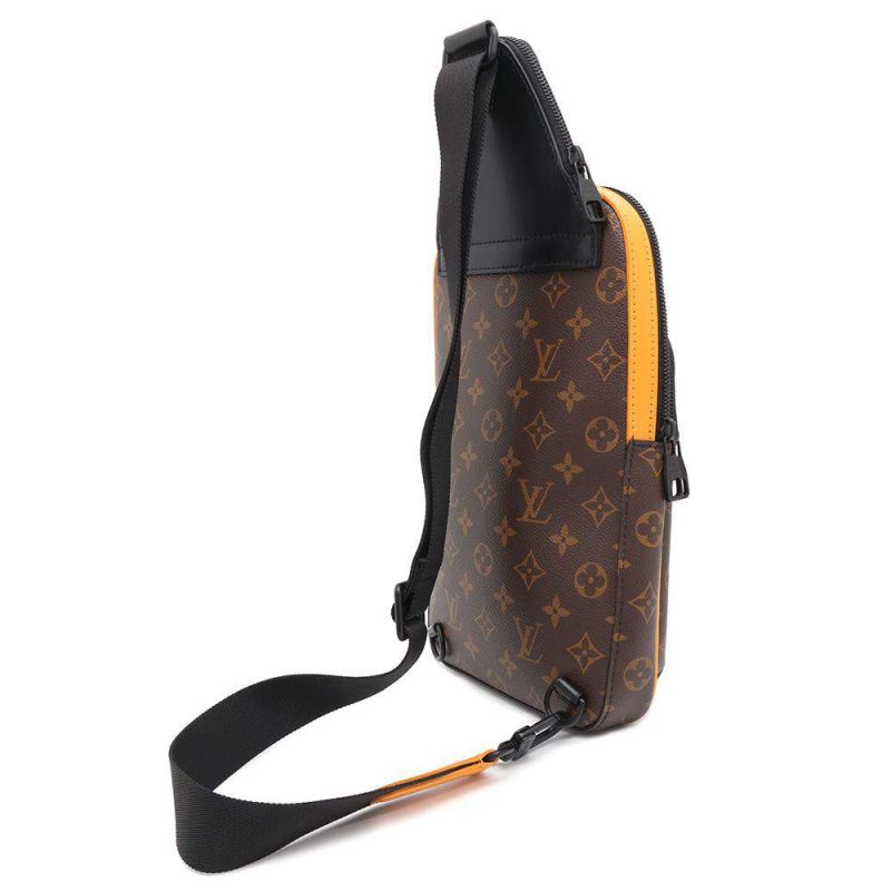 LOUIS VUITTON Avenue Sling Bag NoirM46718 Monogram Macassar Canvas - Image 2