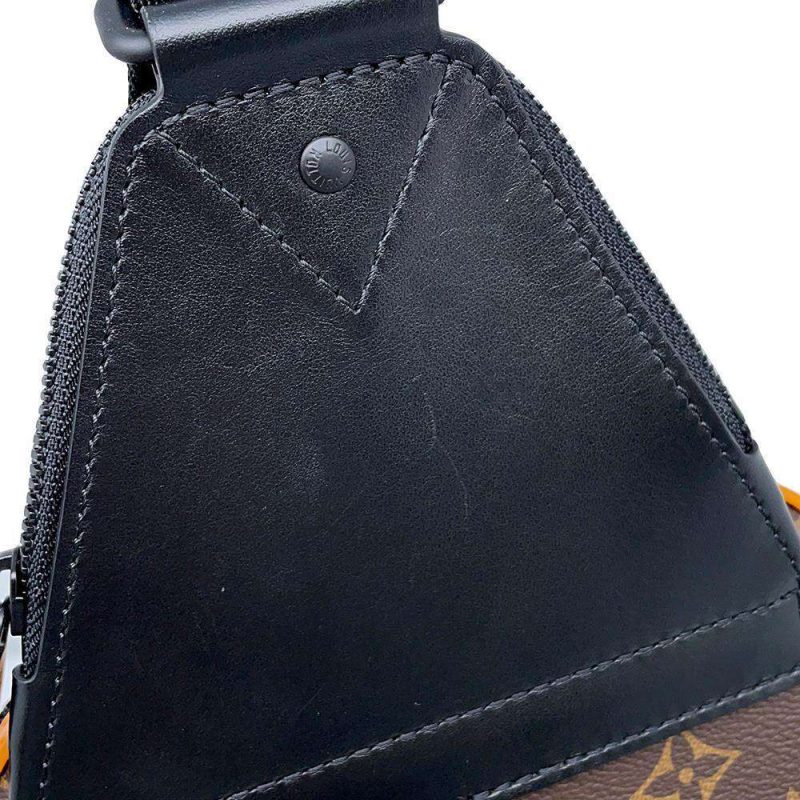 LOUIS VUITTON Avenue Sling Bag NoirM46718 Monogram Macassar Canvas - Image 10
