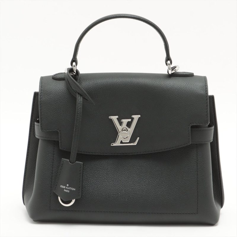Louis Vuitton Black Leather Monogram Canvas Odeon PM